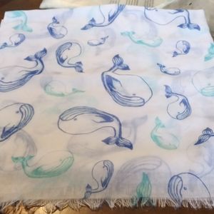 Whale Print Scarf